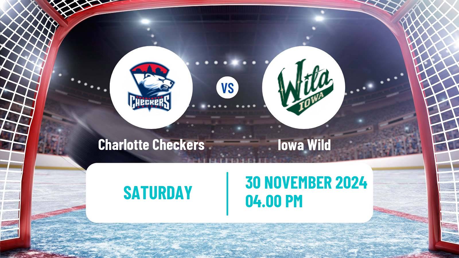 Hockey AHL Charlotte Checkers - Iowa Wild