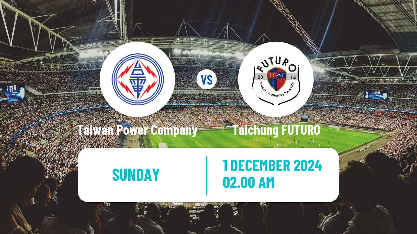 Soccer Taiwan Premier League Taiwan Power Company - Taichung FUTURO