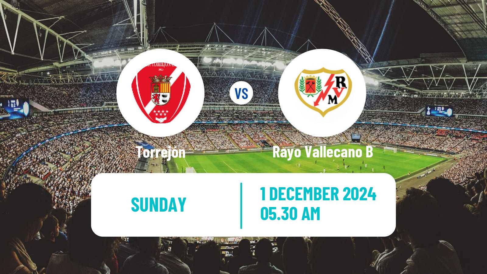 Soccer Spanish Tercera RFEF - Group 7 Torrejón - Rayo Vallecano B