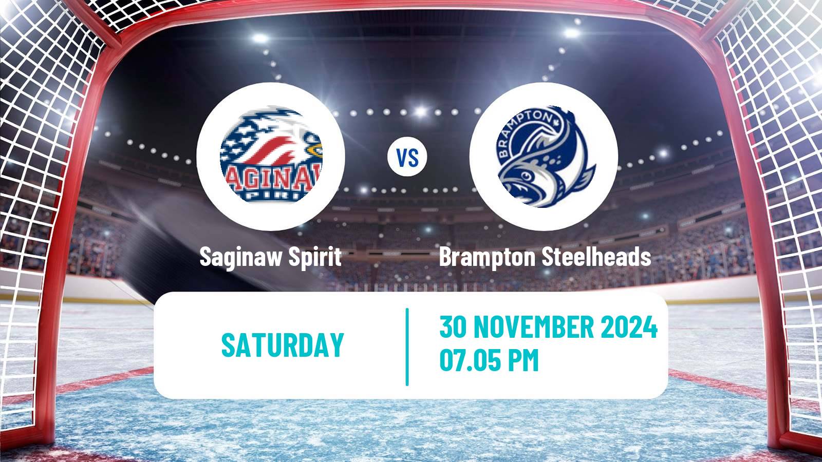 Hockey OHL Saginaw Spirit - Brampton Steelheads