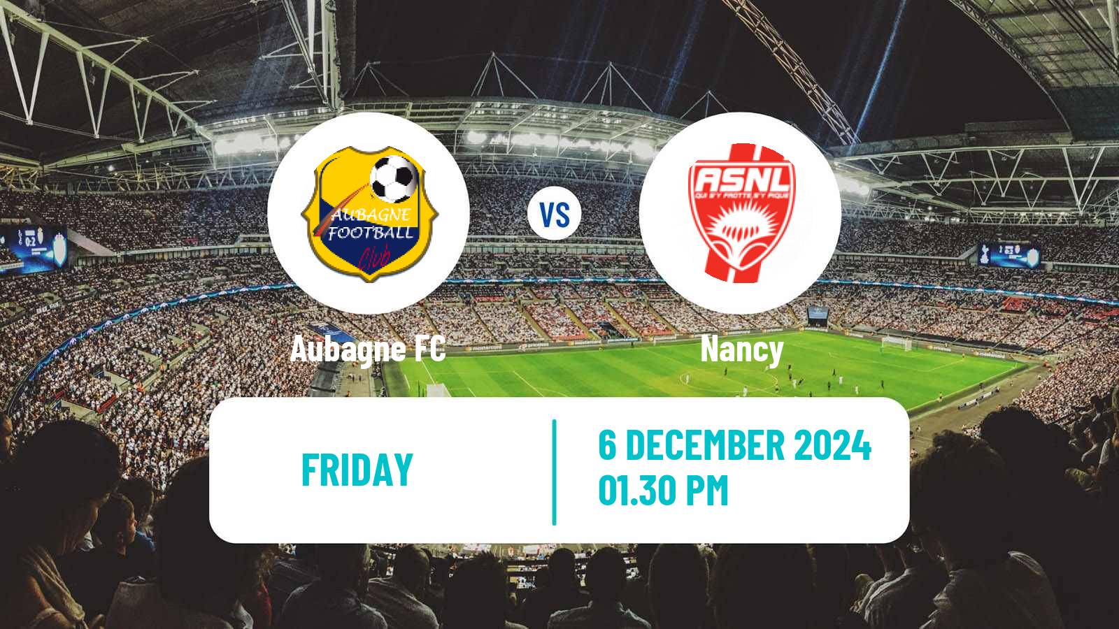 Soccer French National League Aubagne - Nancy