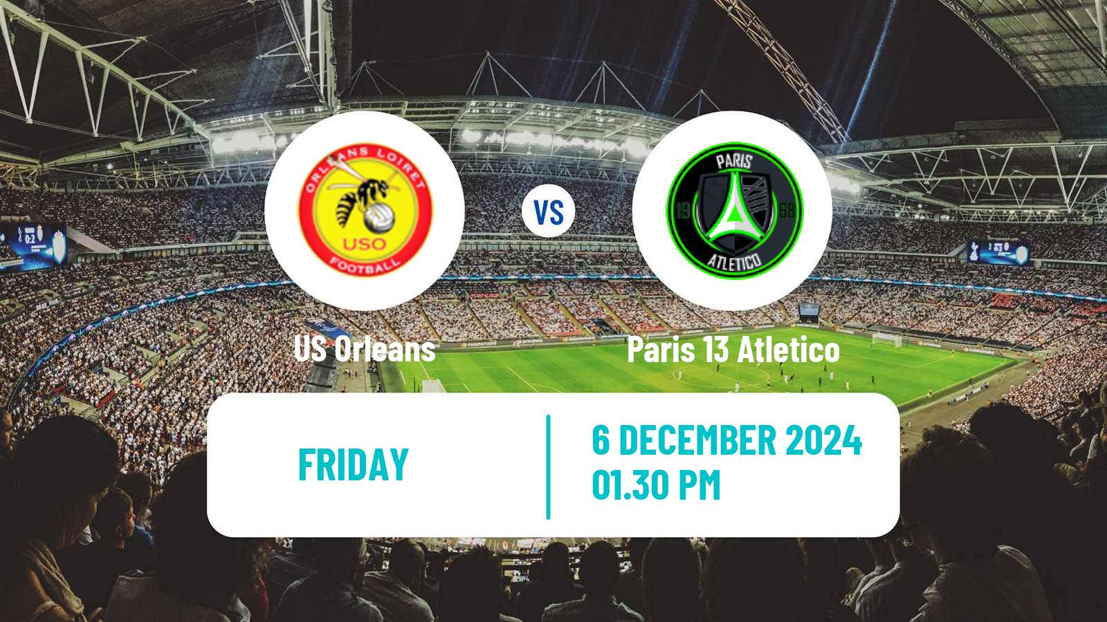 Soccer French National League Orleans - Paris 13 Atletico