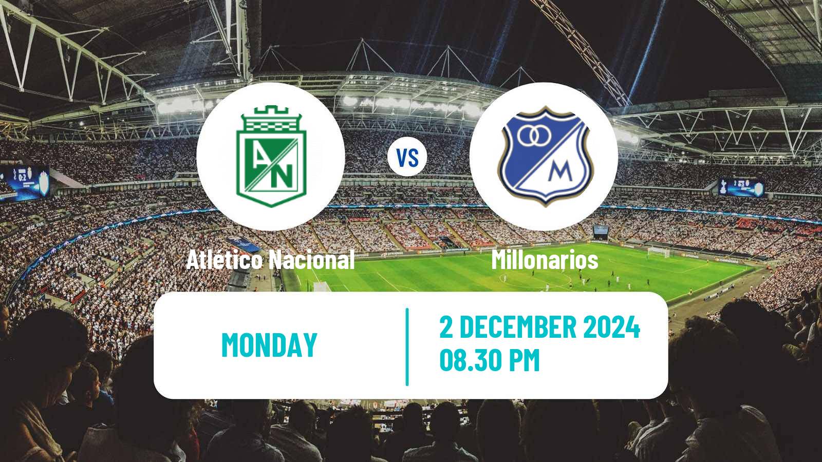 Soccer Colombian Primera A Atlético Nacional - Millonarios