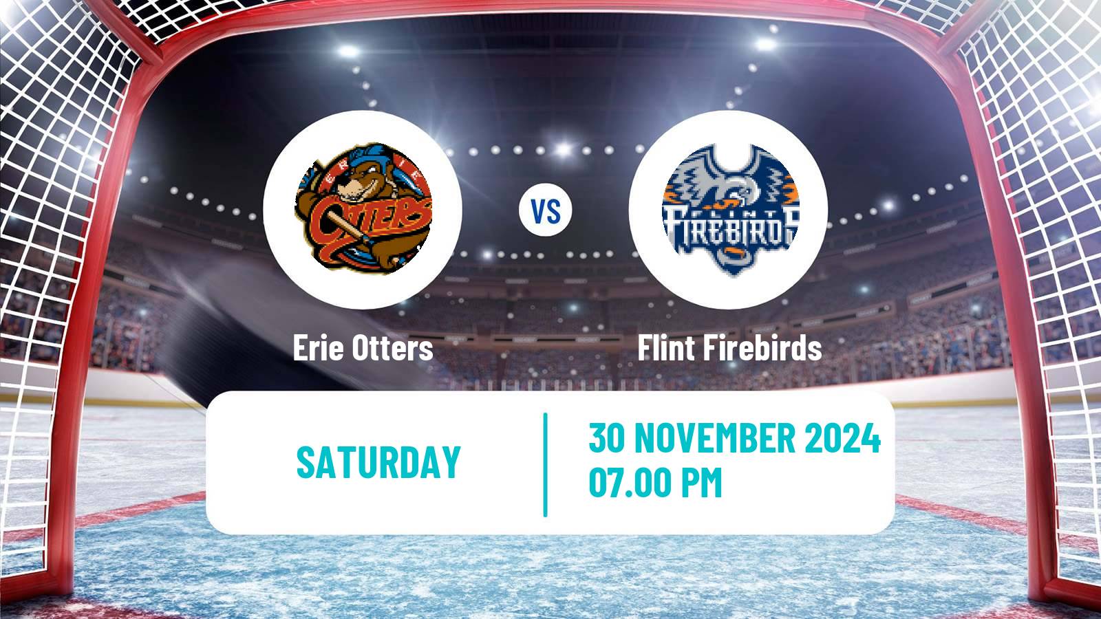 Hockey OHL Erie Otters - Flint Firebirds