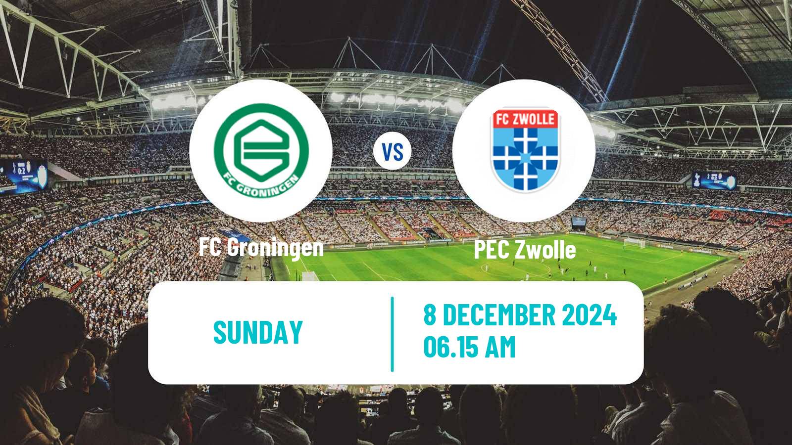 Soccer Dutch Eredivisie Groningen - Zwolle