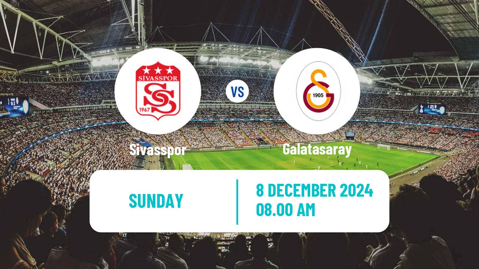 Soccer Turkish Super League Sivasspor - Galatasaray