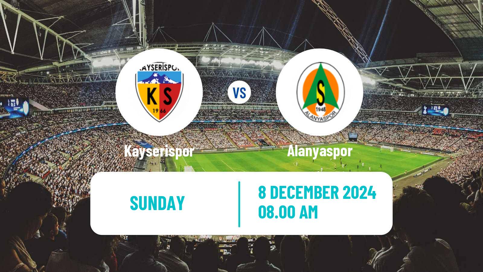 Soccer Turkish Super League Kayserispor - Alanyaspor