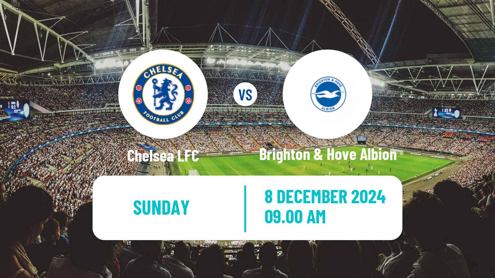 Soccer English WSL Chelsea - Brighton & Hove Albion