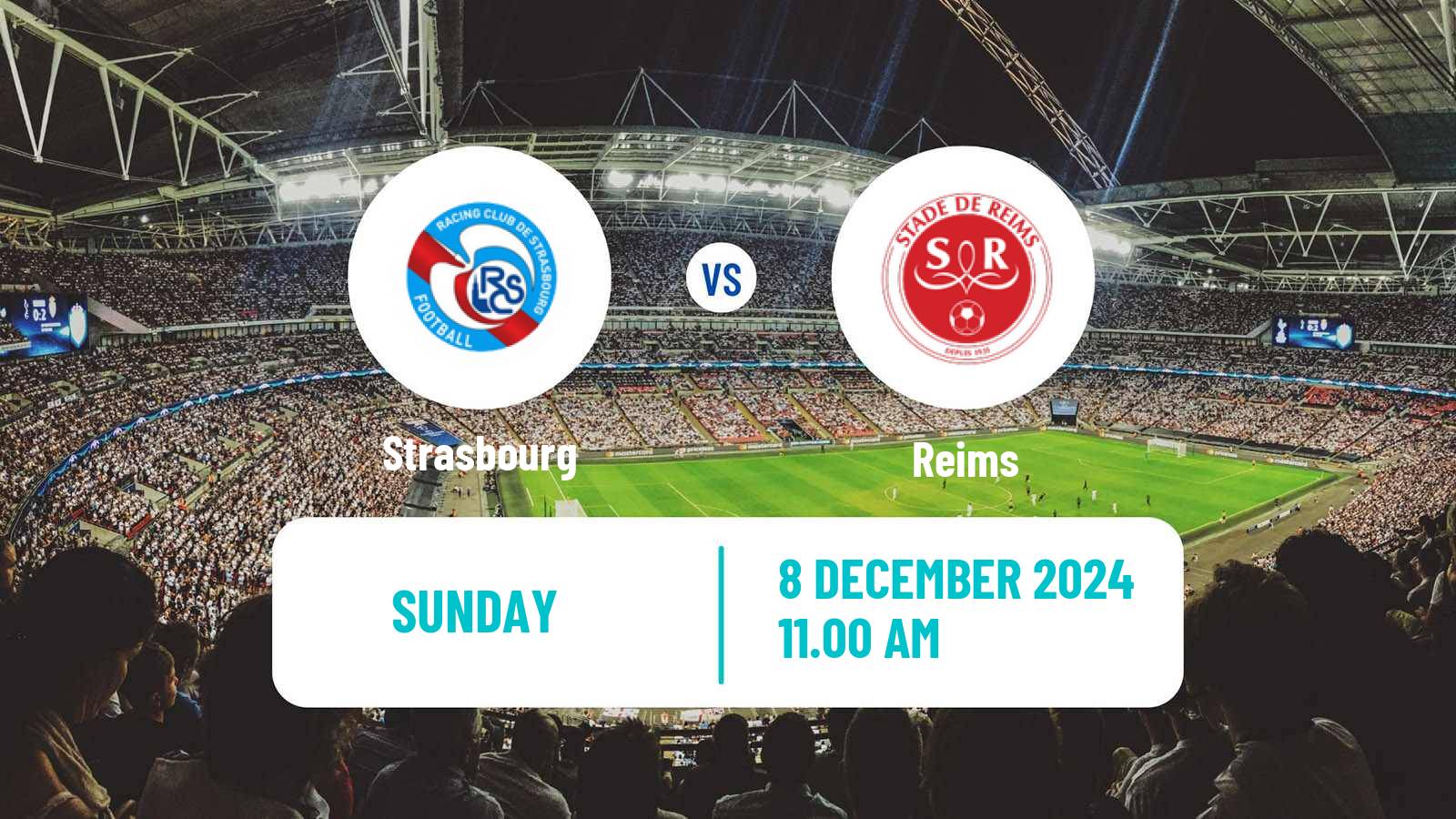 Soccer French Ligue 1 Strasbourg - Reims