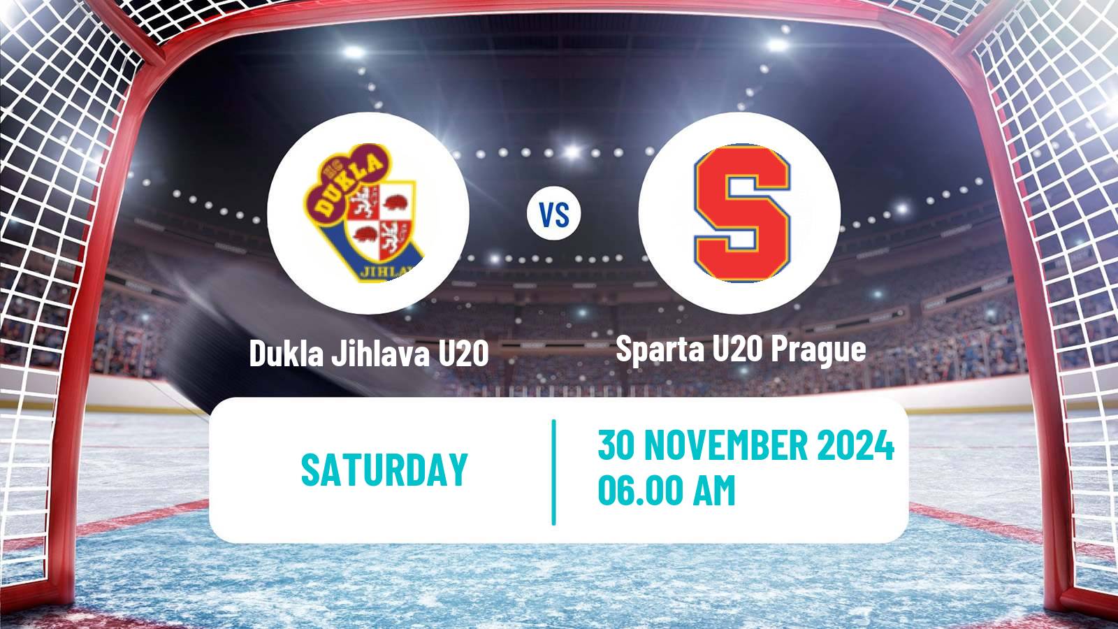 Hockey Czech ELJ Dukla Jihlava U20 - Sparta U20 Prague