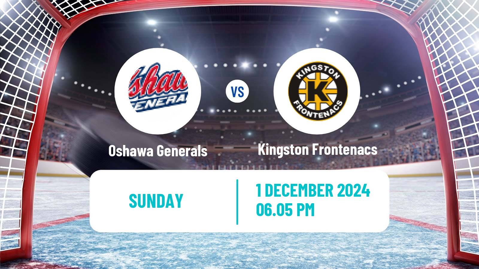 Hockey OHL Oshawa Generals - Kingston Frontenacs