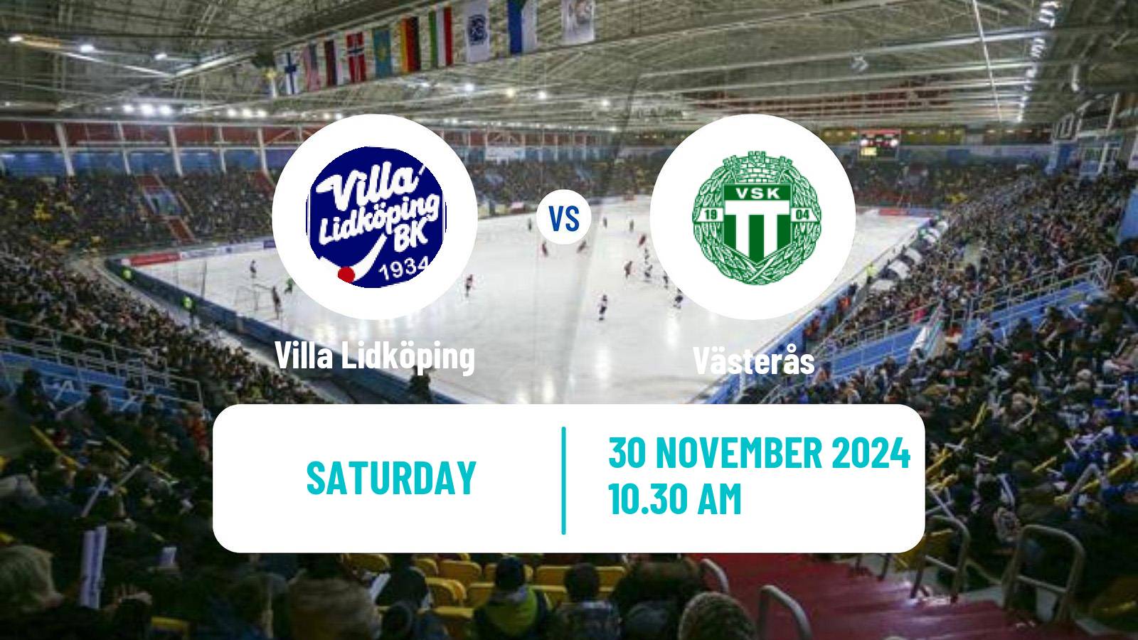 Bandy Swedish Elitserien Bandy Women Villa Lidköping - Västerås