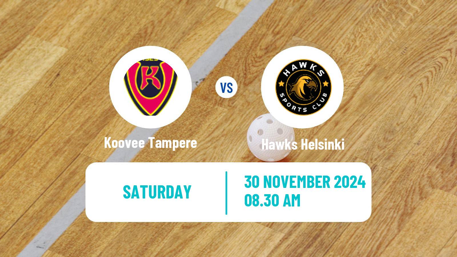 Floorball Finnish Divari Koovee Tampere - Hawks Helsinki