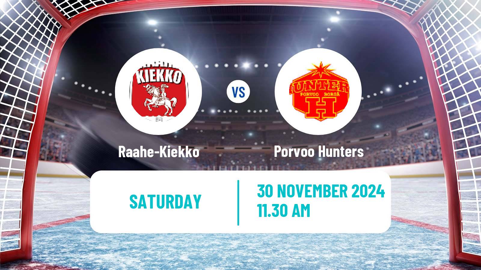 Hockey Finnish Suomi-sarja Raahe-Kiekko - Porvoo Hunters