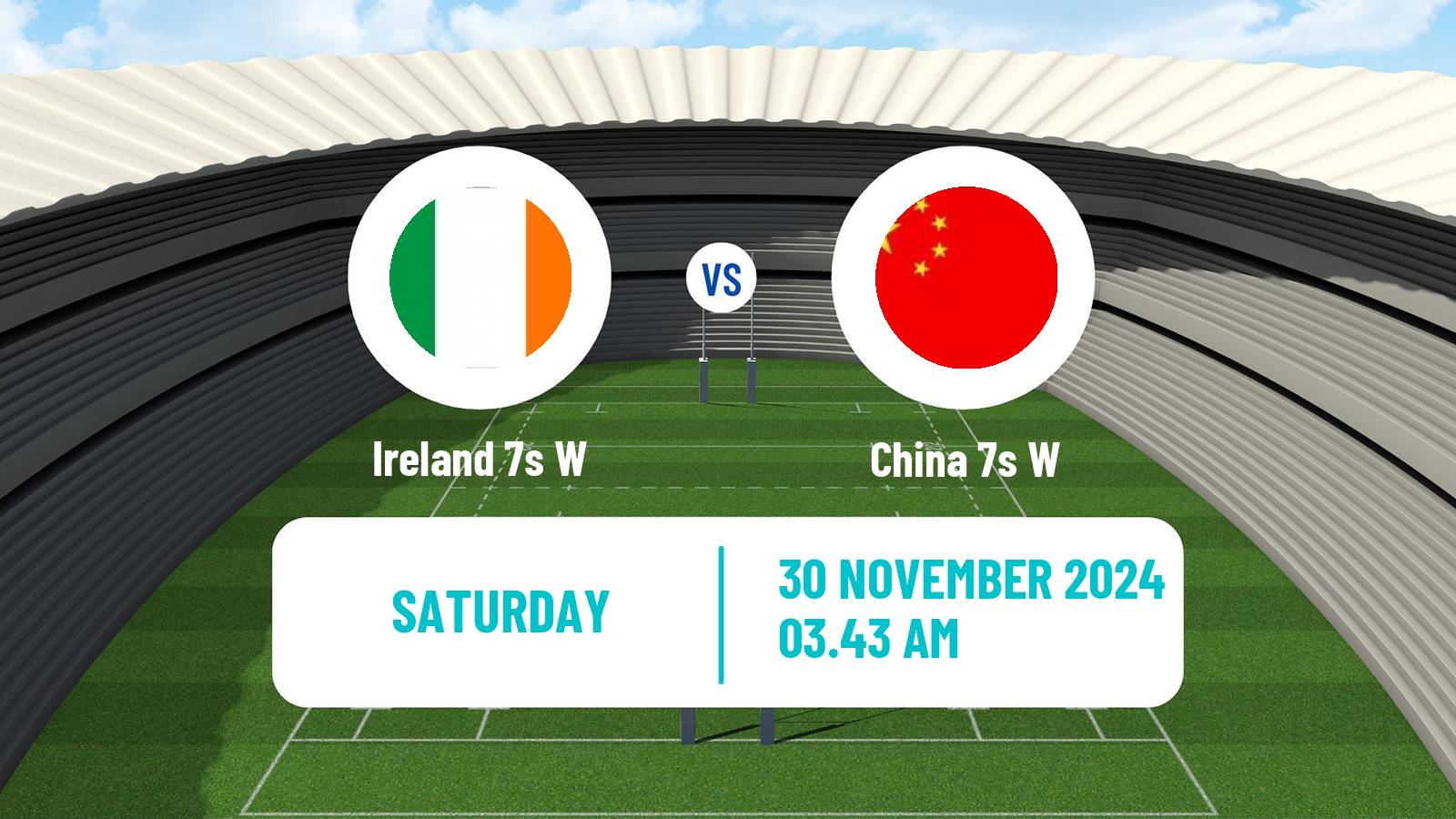 Rugby union Sevens World Series Women - Dubai Ireland 7s W - China 7s W