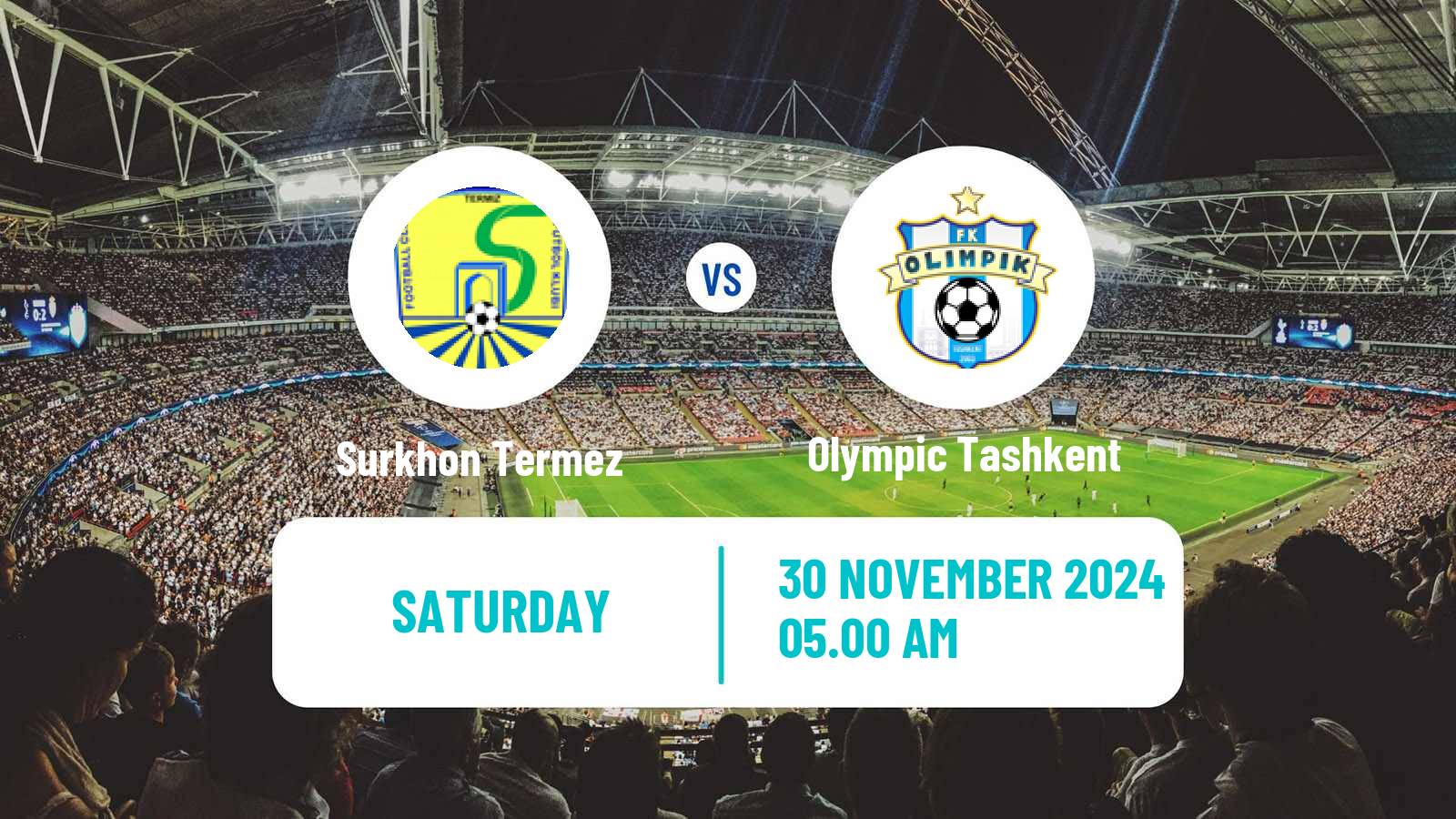 Soccer Uzbek League Surkhon Termez - Olympic Tashkent