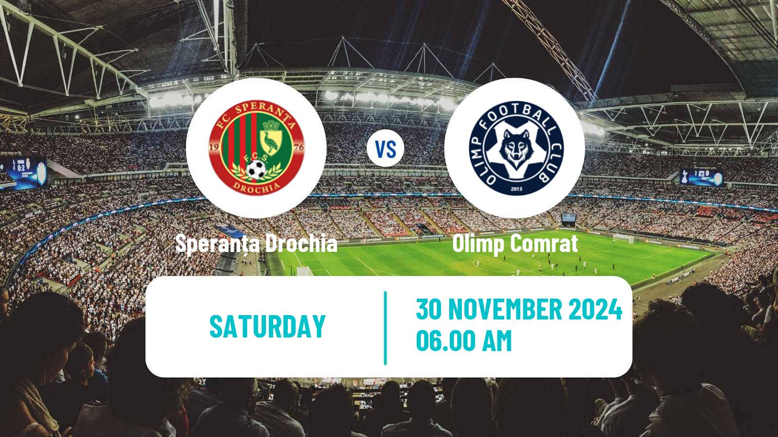 Soccer Moldovan Liga 1 Speranța Drochia - Olimp Comrat