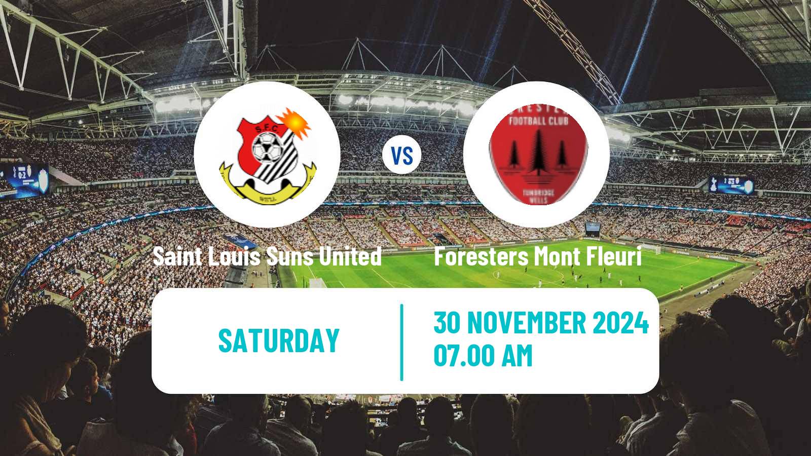 Soccer Seychelles Premier League Saint Louis Suns United - Foresters Mont Fleuri