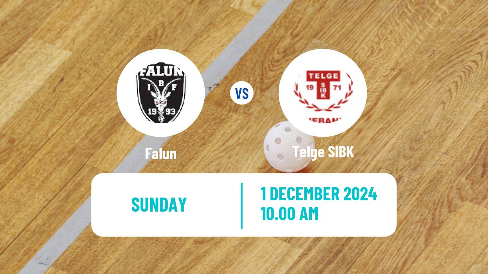 Floorball Swedish Superligan Floorball Women Falun - Telge