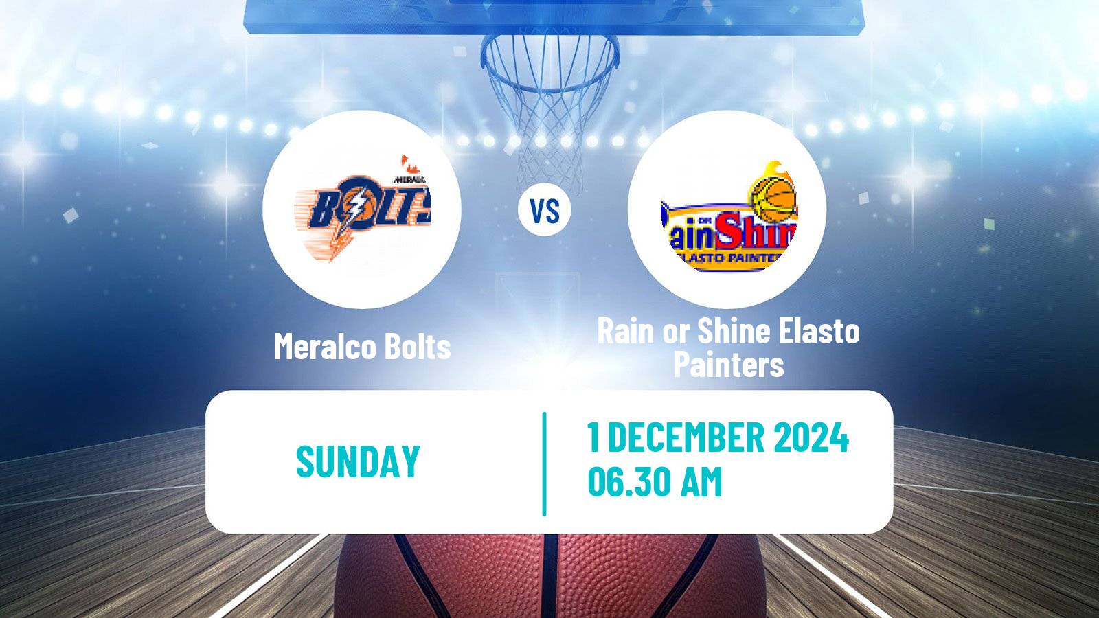 Basketball Philippines - Commissioners Cup Meralco Bolts - Rain or Shine Elasto Painters