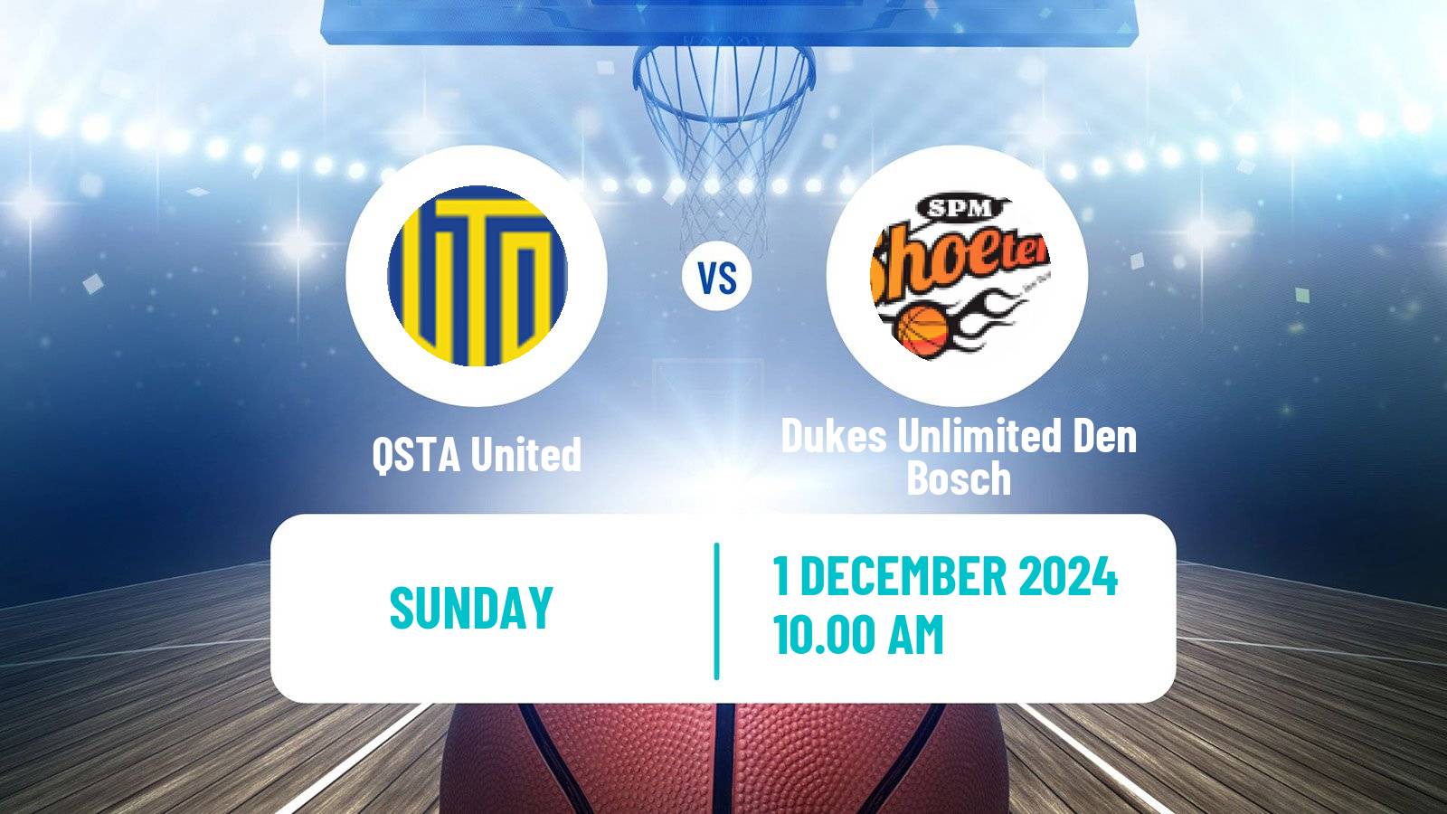 Basketball BNXT League QSTA United - Dukes Unlimited Den Bosch