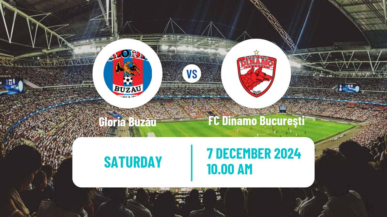 Soccer Romanian Liga 1 Gloria Buzău - FC Dinamo Bucureşti