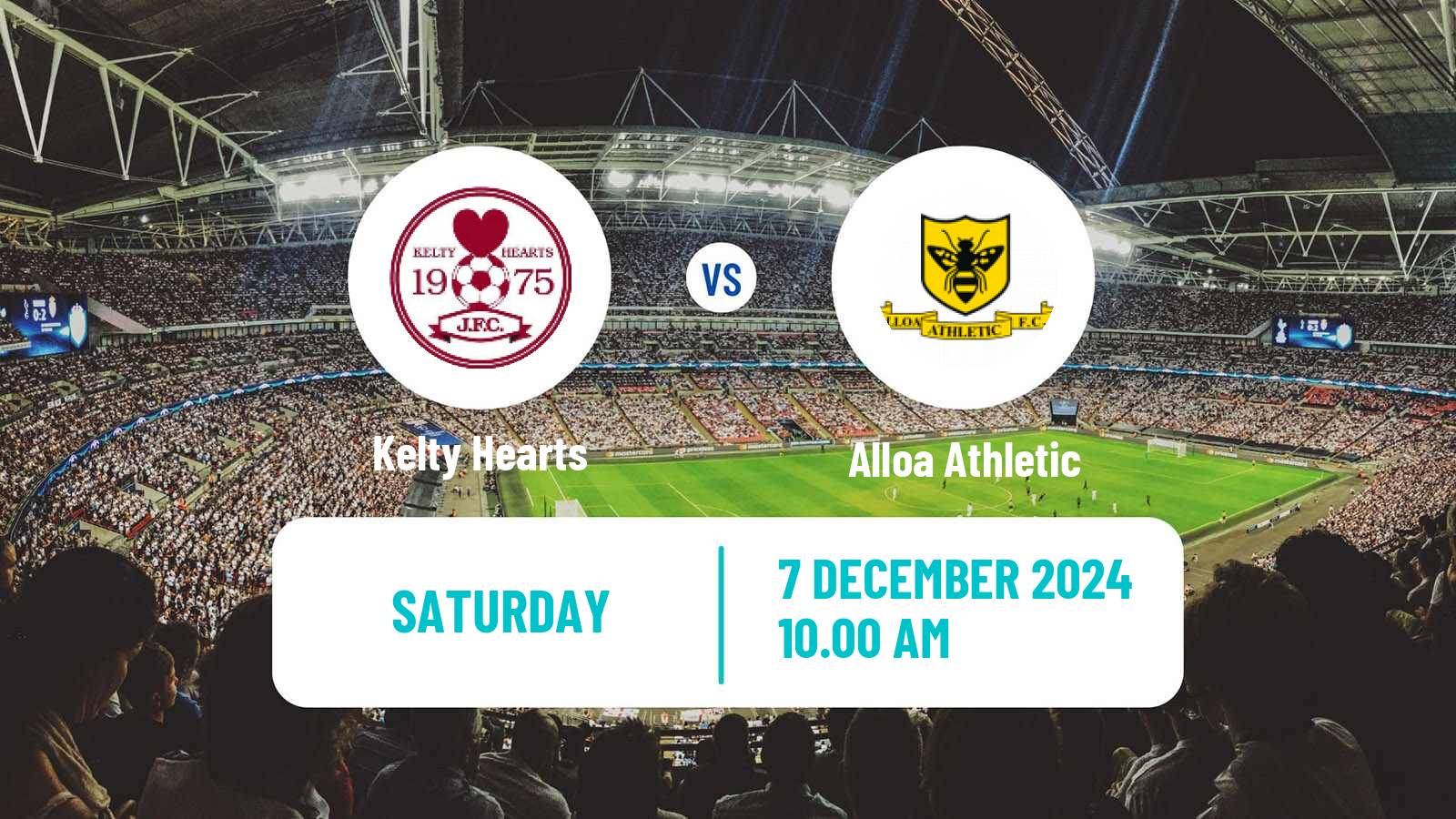 Soccer Scottish League One Kelty Hearts - Alloa Athletic