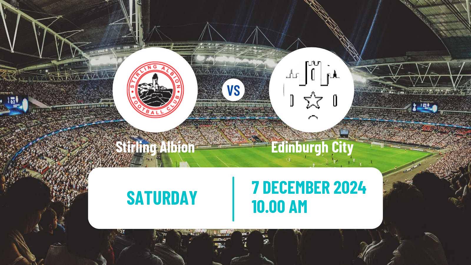 Soccer Scottish League Two Stirling Albion - Edinburgh City