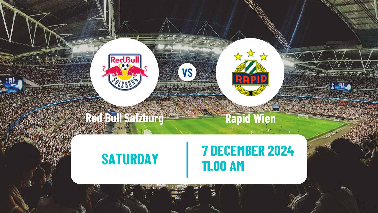 Soccer Austrian Bundesliga Red Bull Salzburg - Rapid Wien