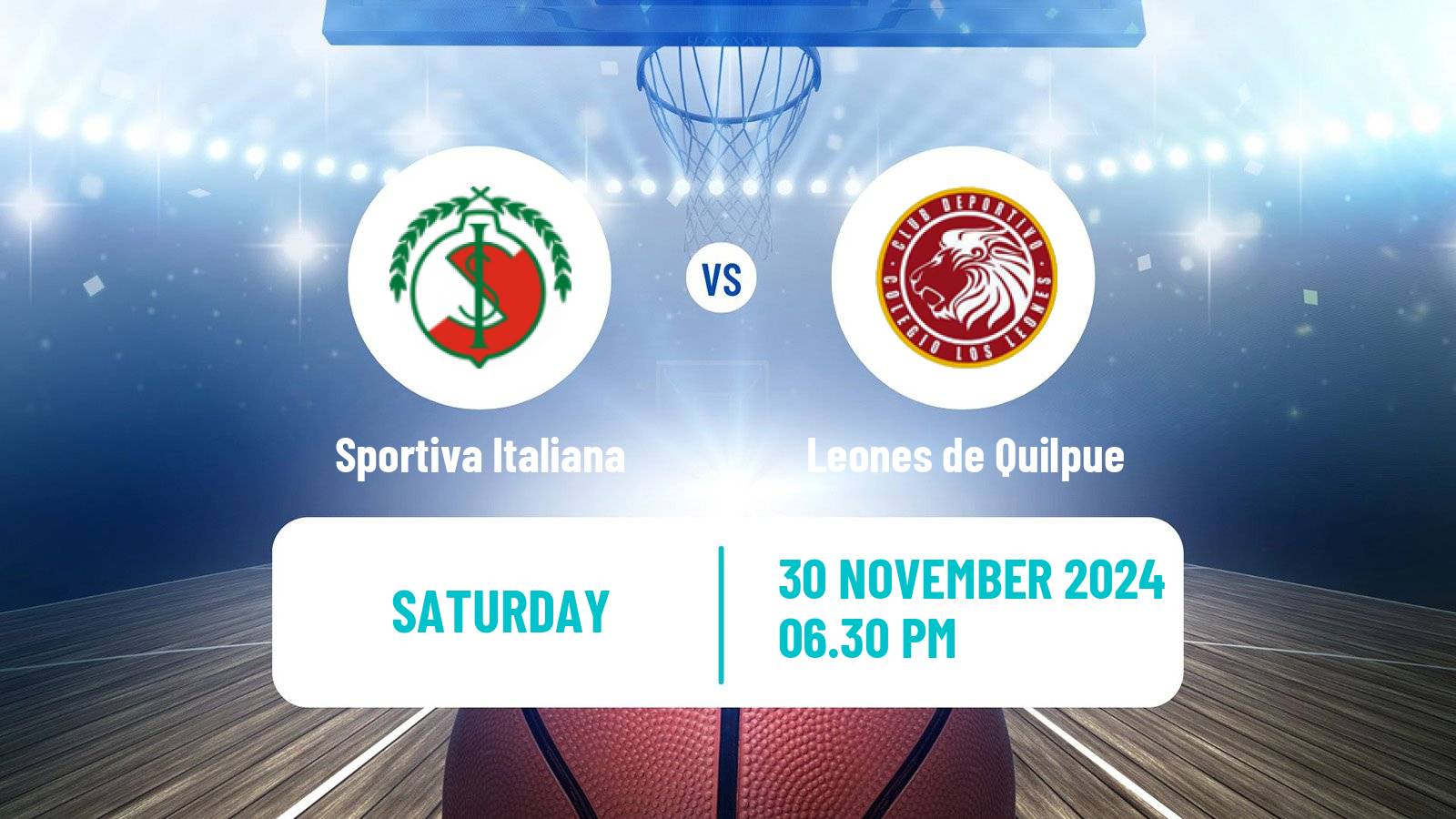 Basketball Chilean Copa Basketball Sportiva Italiana - Leones de Quilpue