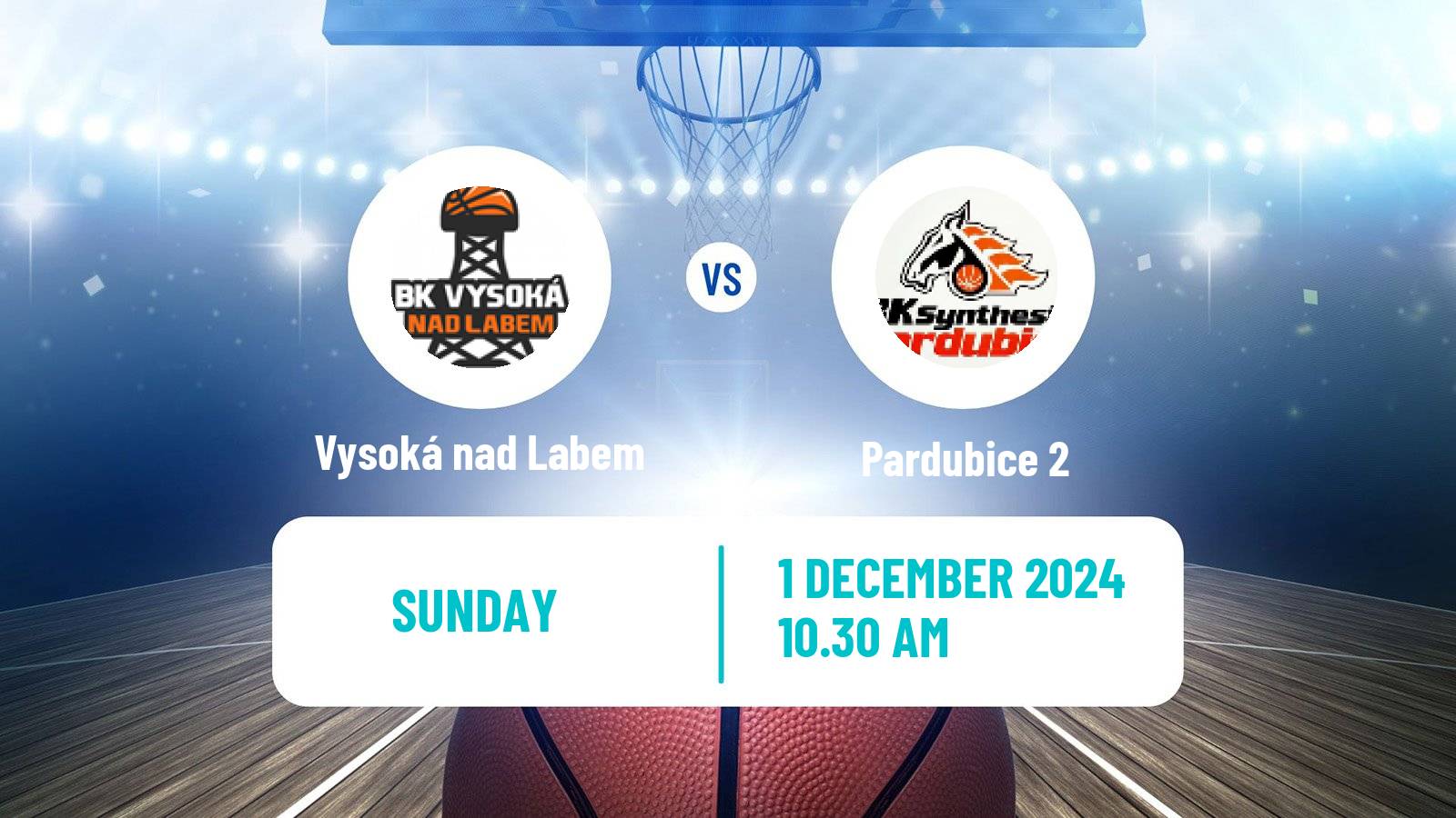 Basketball Czech 1 Liga Basketball Vysoká nad Labem - Pardubice 2