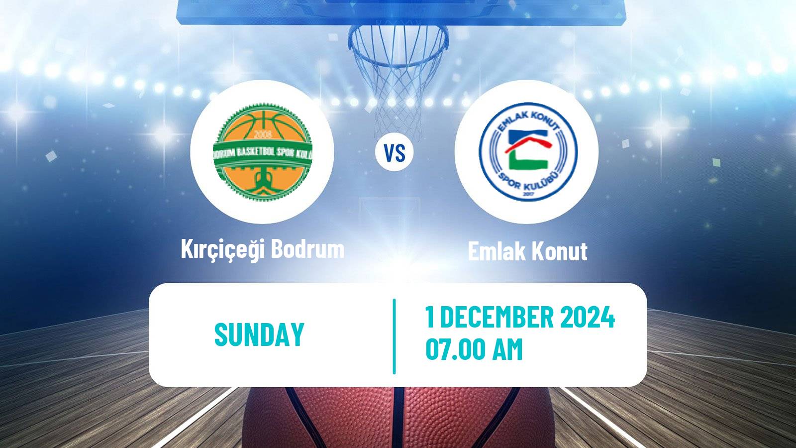 Basketball Turkish Basketball League Women Kırçiçeği Bodrum - Emlak Konut