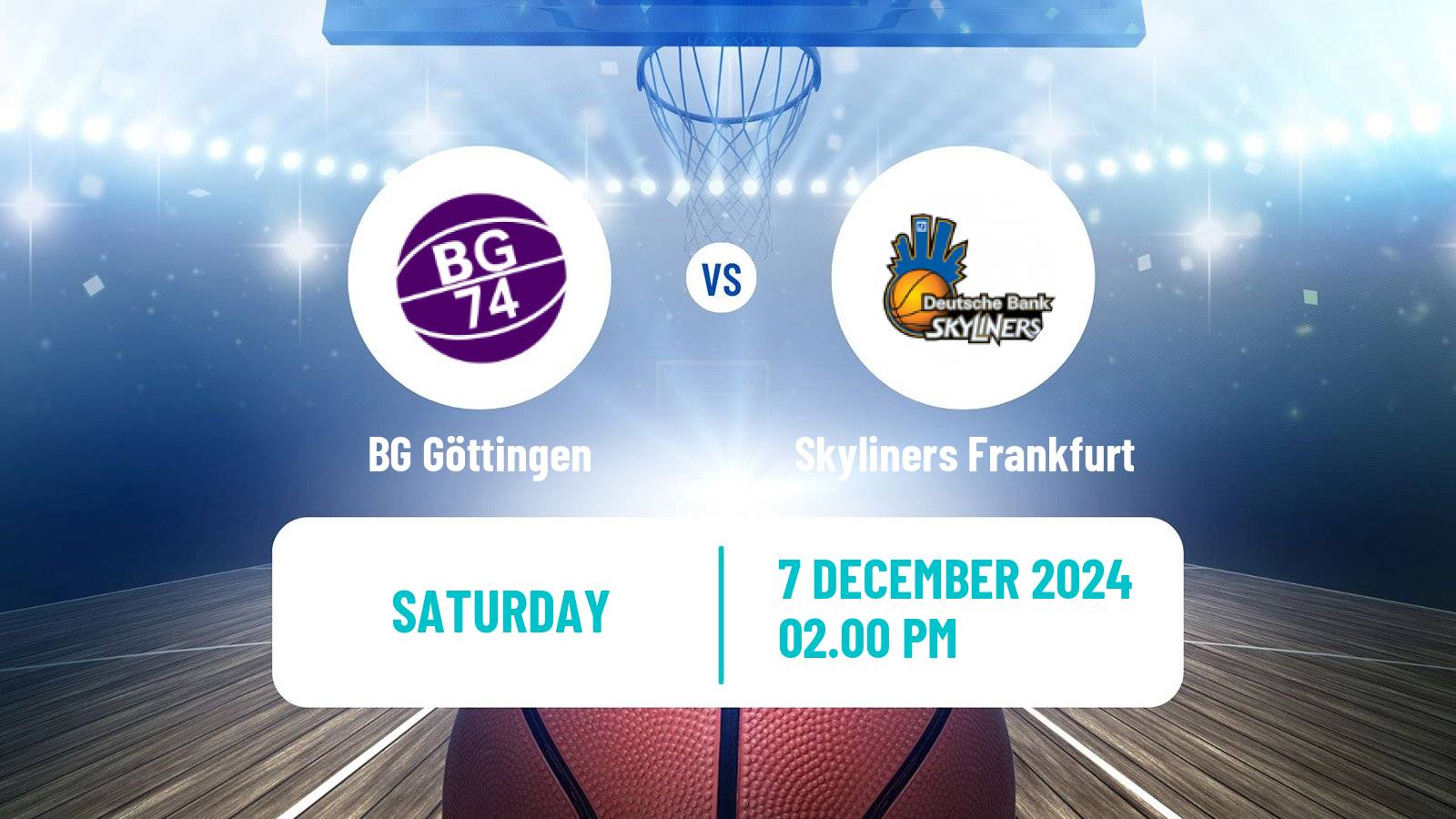 Basketball German Cup Basketball BG Göttingen - Skyliners Frankfurt