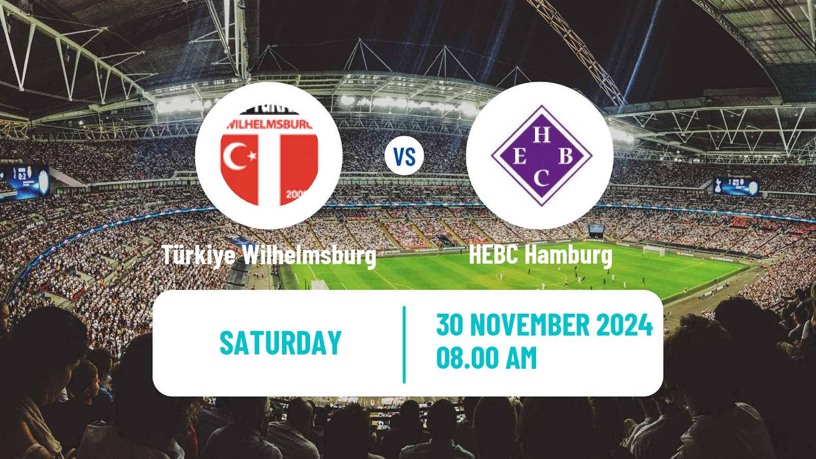 Soccer German Oberliga Hamburg Türkiye Wilhelmsburg - HEBC Hamburg