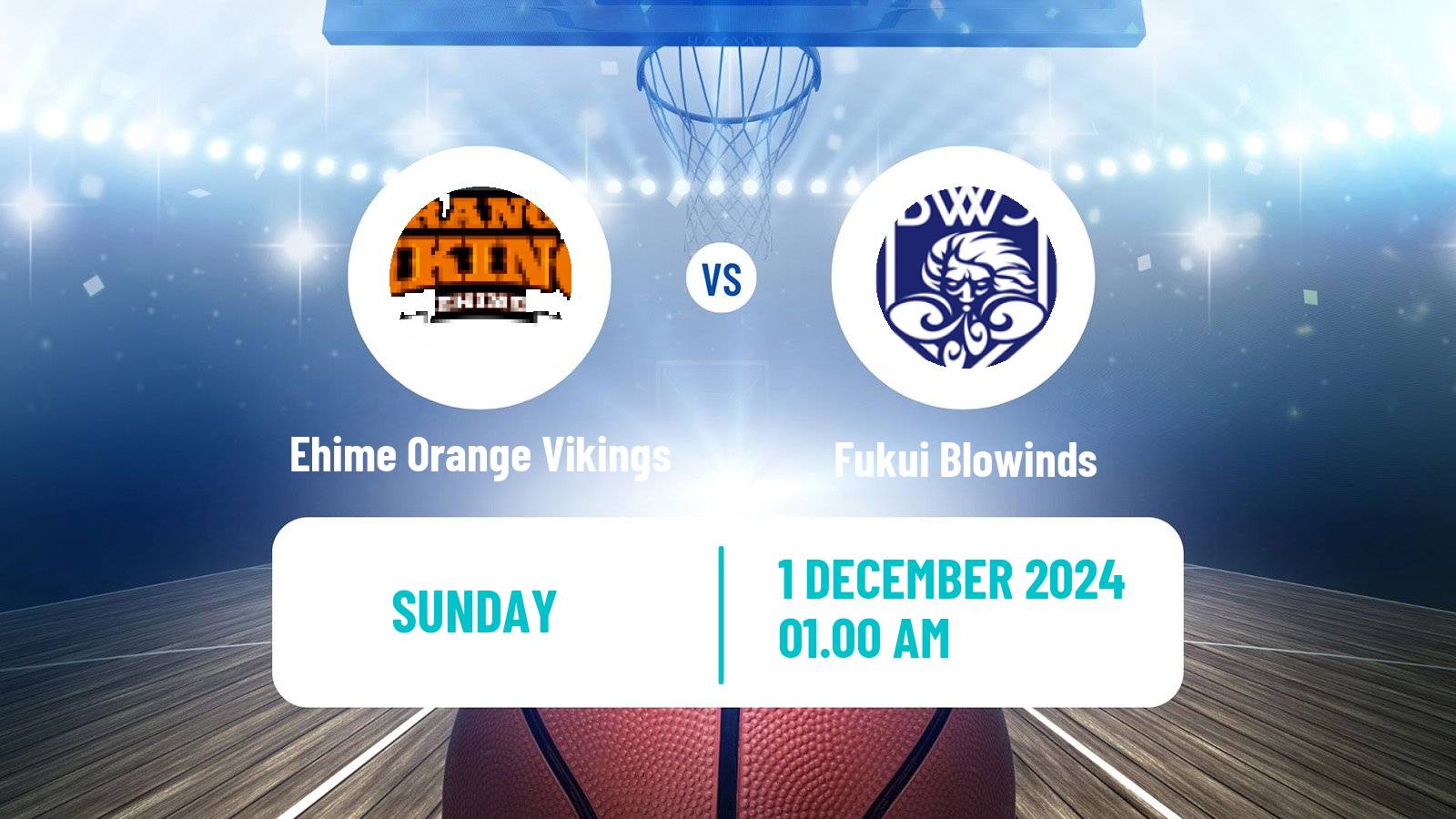 Basketball Japan B2 League Basketball Ehime Orange Vikings - Fukui Blowinds