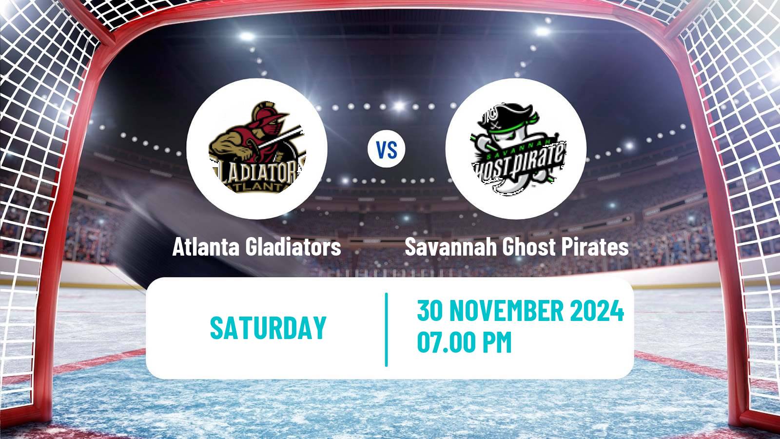 Hockey ECHL Atlanta Gladiators - Savannah Ghost Pirates