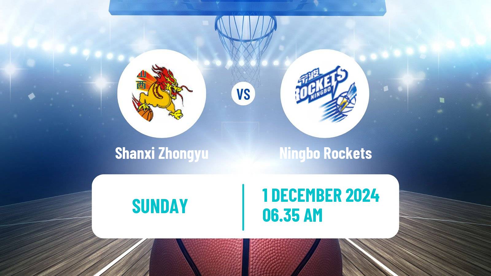 Basketball CBA Shanxi Zhongyu - Ningbo Rockets