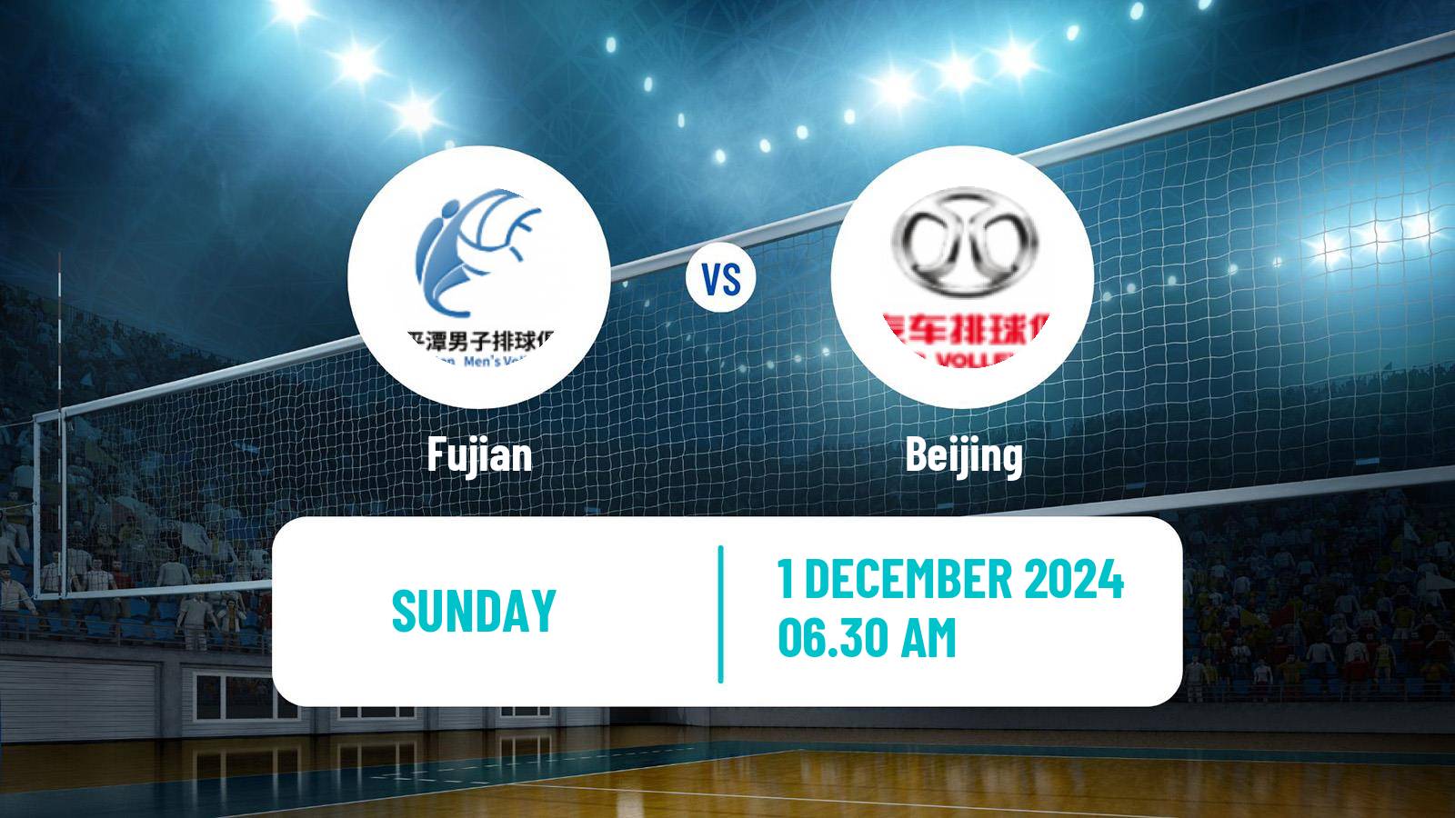 Volleyball Chinese CVL Fujian - Beijing