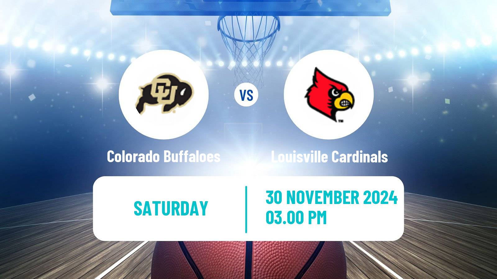 Basketball NCAA College Basketball Women Colorado Buffaloes - Louisville Cardinals