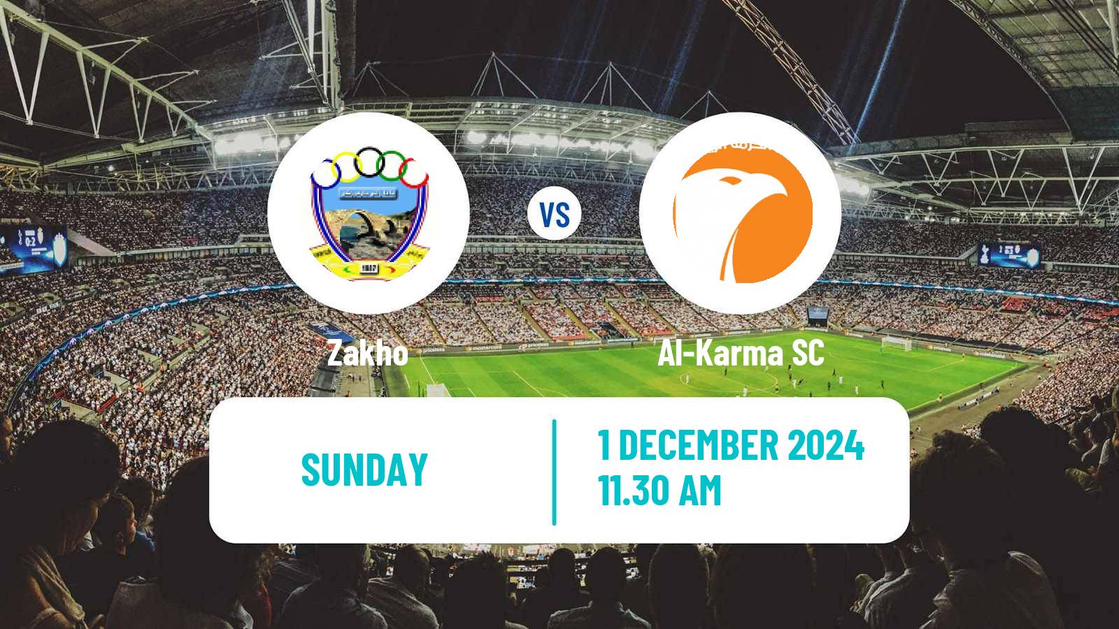 Soccer Iraqi Premier League Zakho - Al-Karma