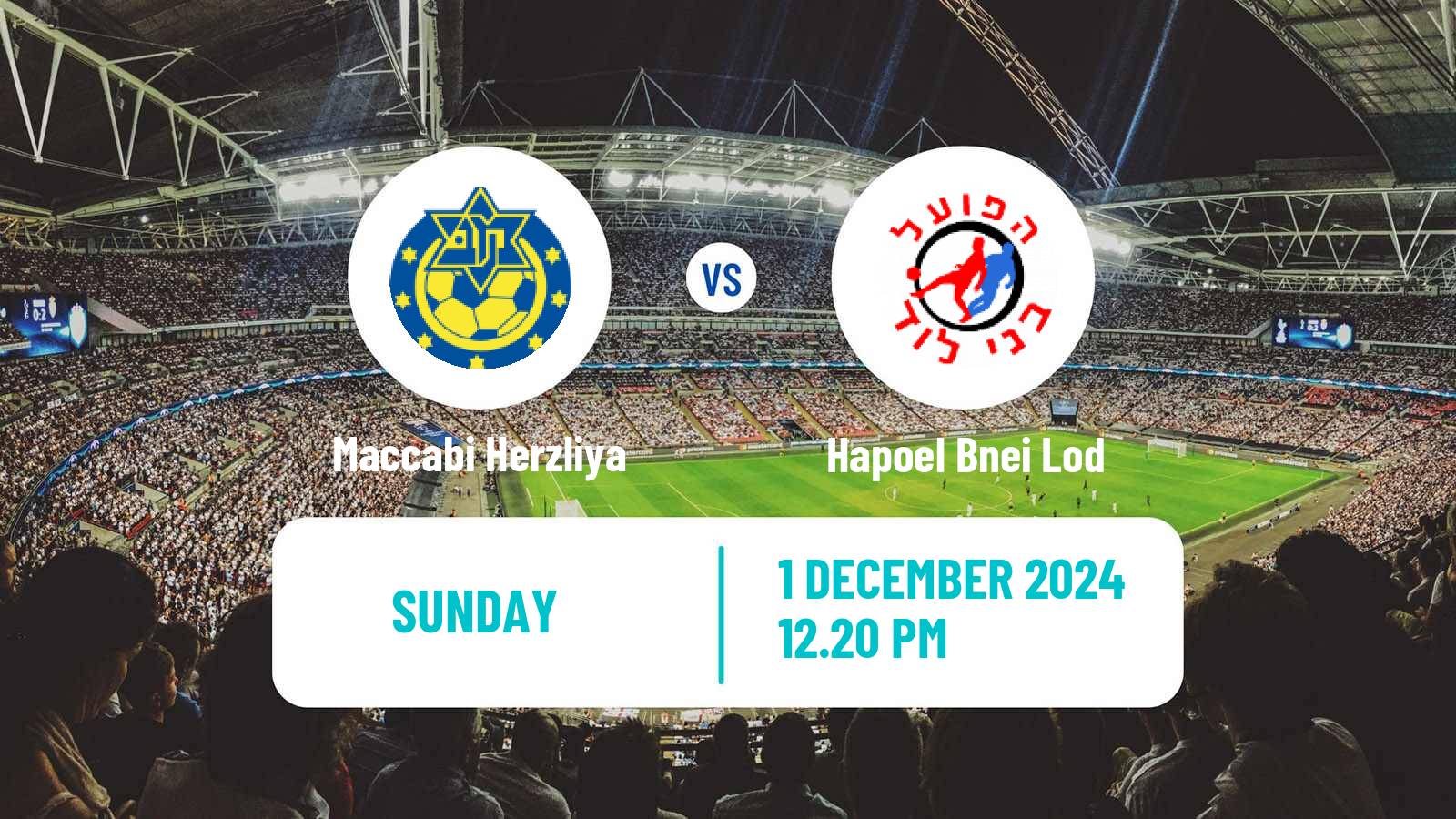 Soccer Israeli State Cup Maccabi Herzliya - Hapoel Bnei Lod