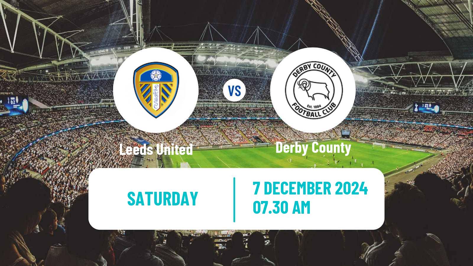 Soccer English League Championship Leeds United - Derby County