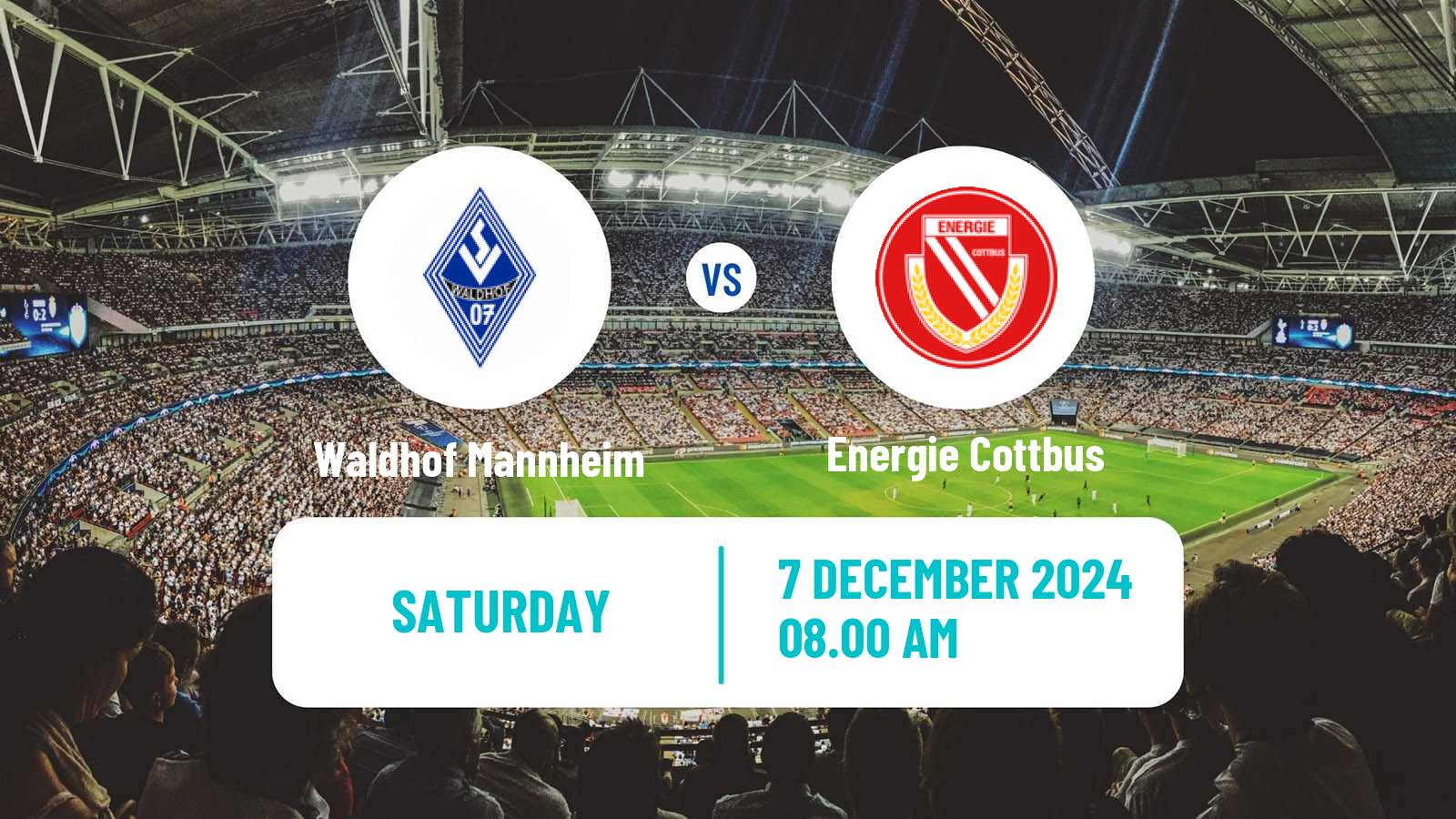 Soccer German 3 Bundesliga Waldhof Mannheim - Energie Cottbus