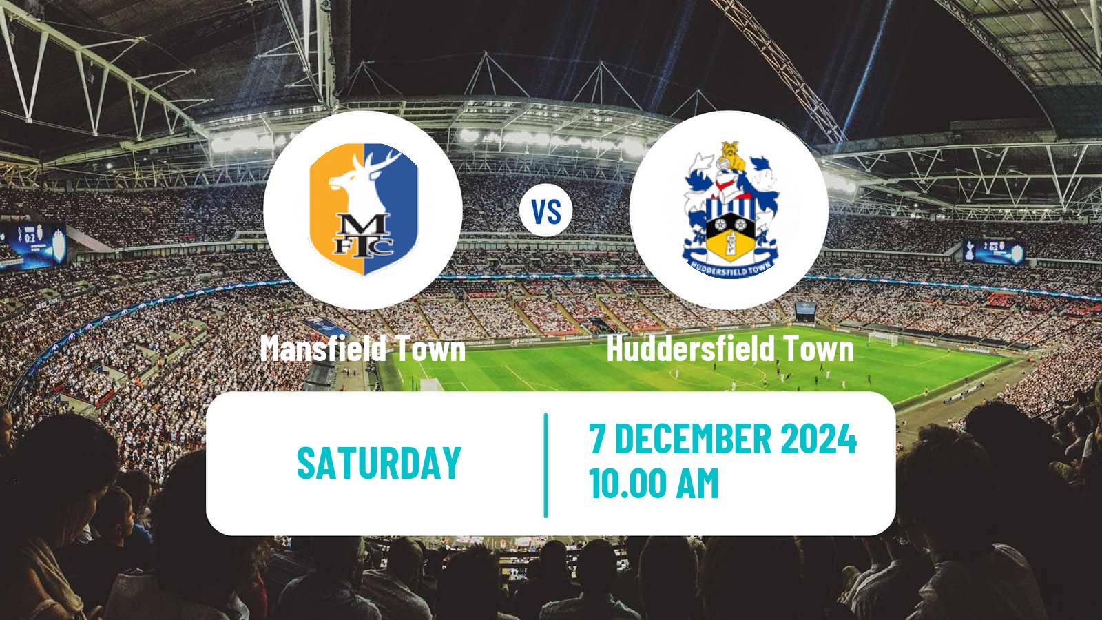 Soccer English League One Mansfield Town - Huddersfield Town