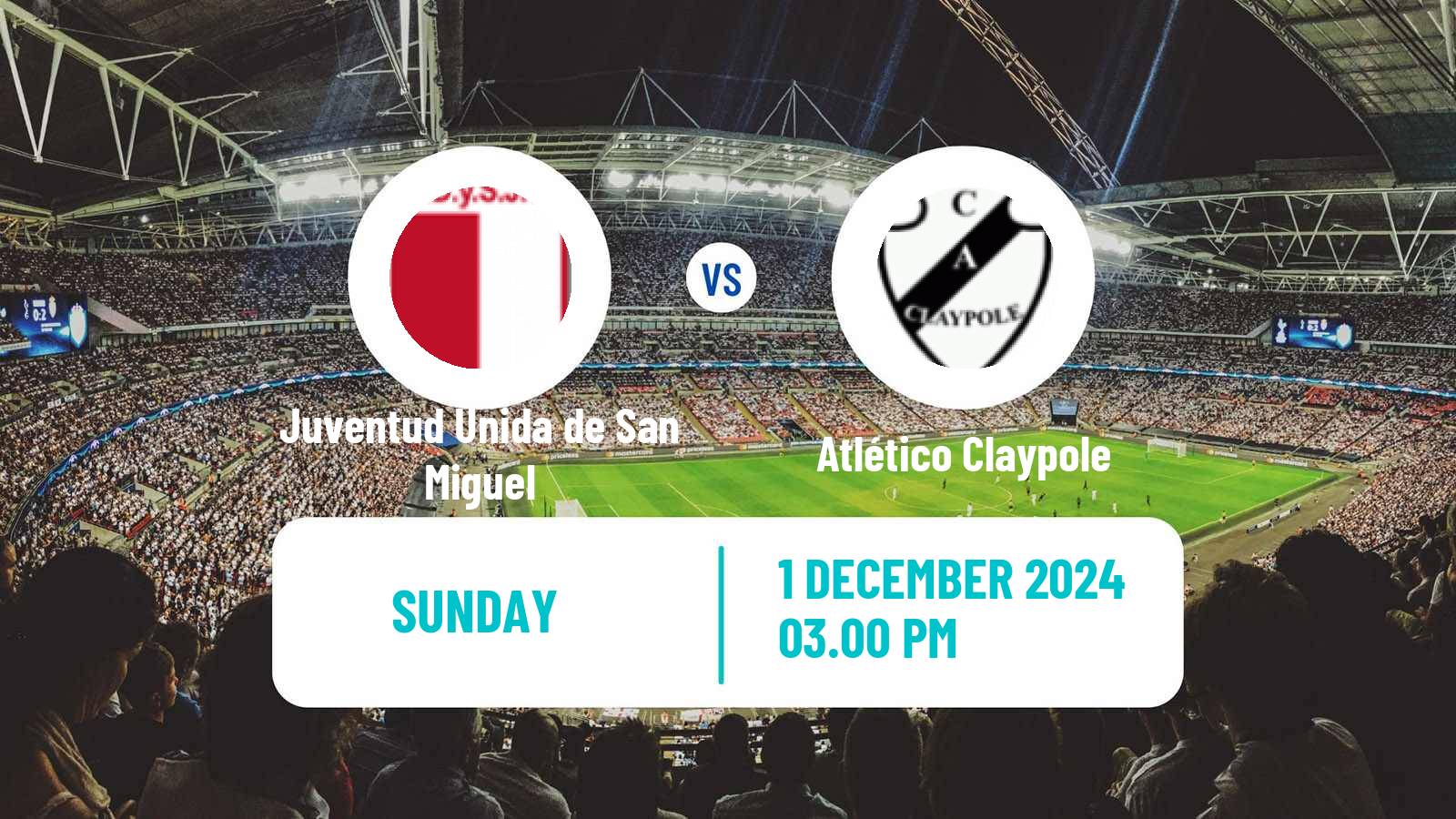 Soccer Argentinian Primera C Juventud Unida de San Miguel - Atlético Claypole