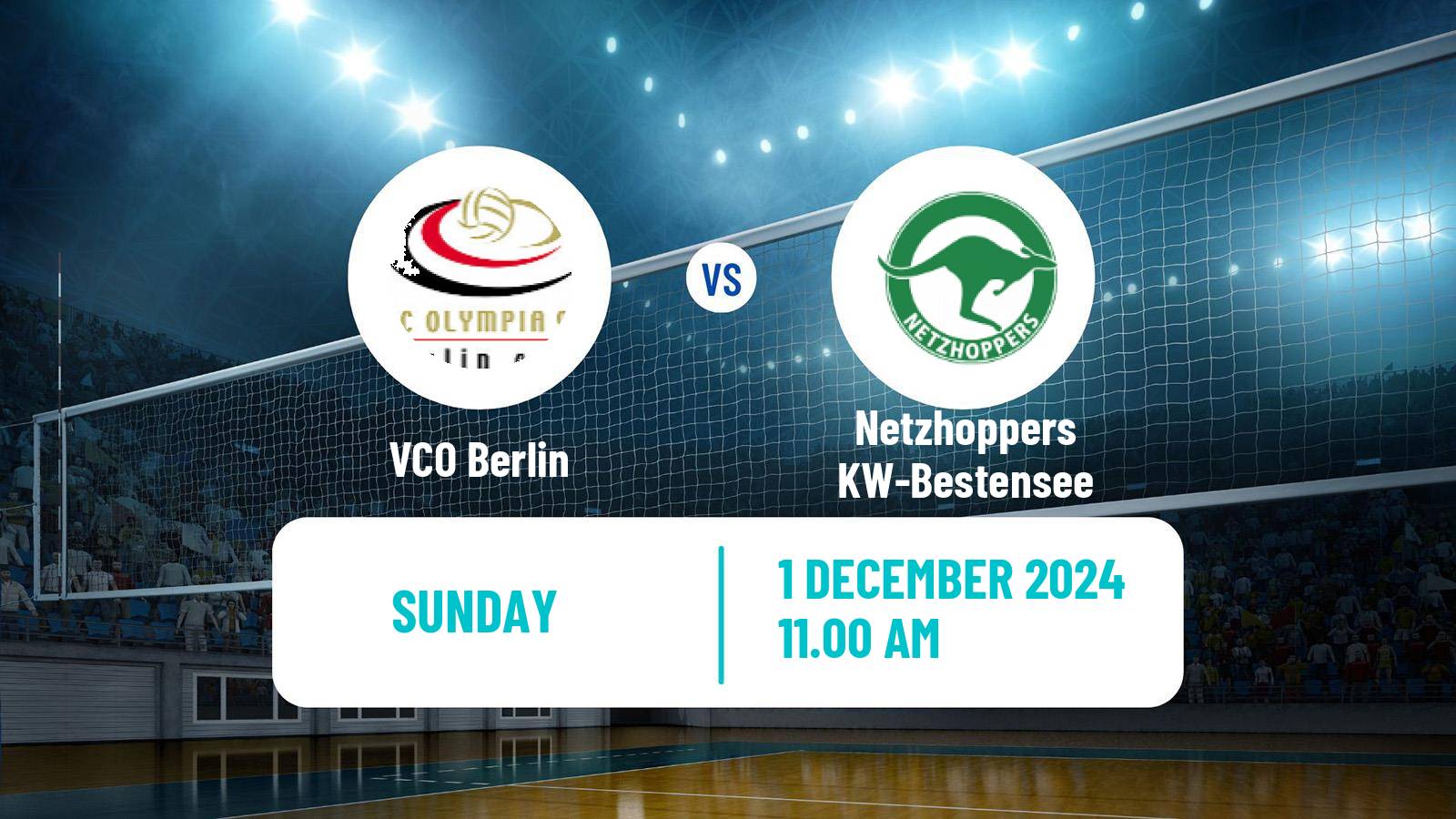 Volleyball German Bundesliga Volleyball VCO Berlin - Netzhoppers KW-Bestensee