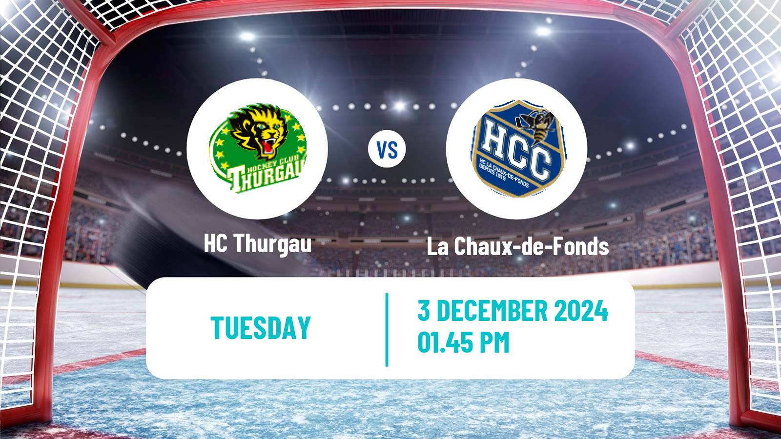 Hockey Swiss League Hockey Thurgau - La Chaux-de-Fonds