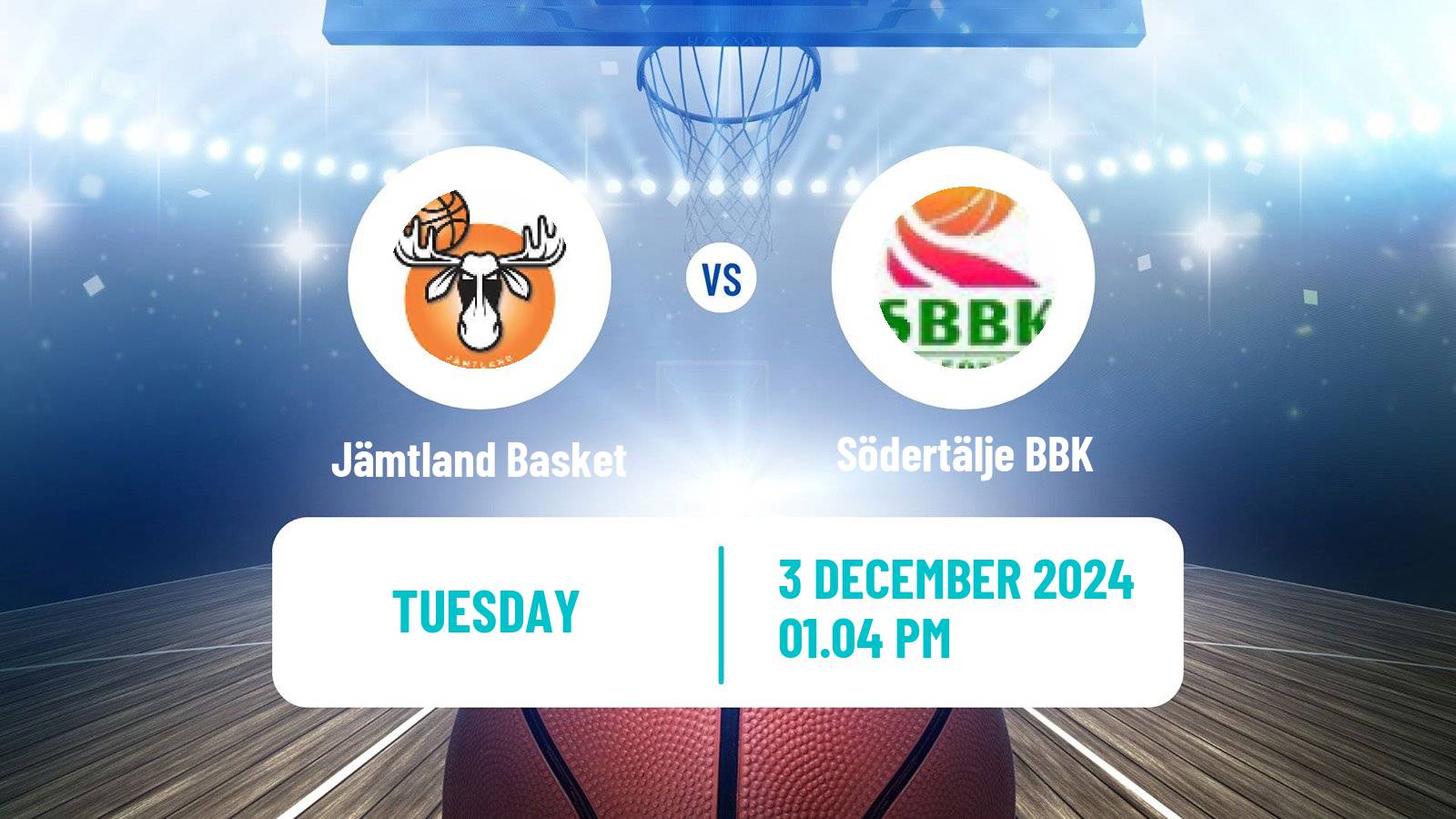 Basketball Swedish Basketligan Jämtland Basket - Södertälje BBK