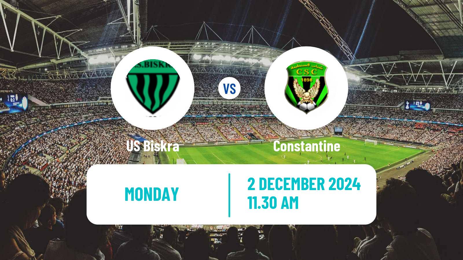 Soccer Algerian Ligue 1 Biskra - Constantine