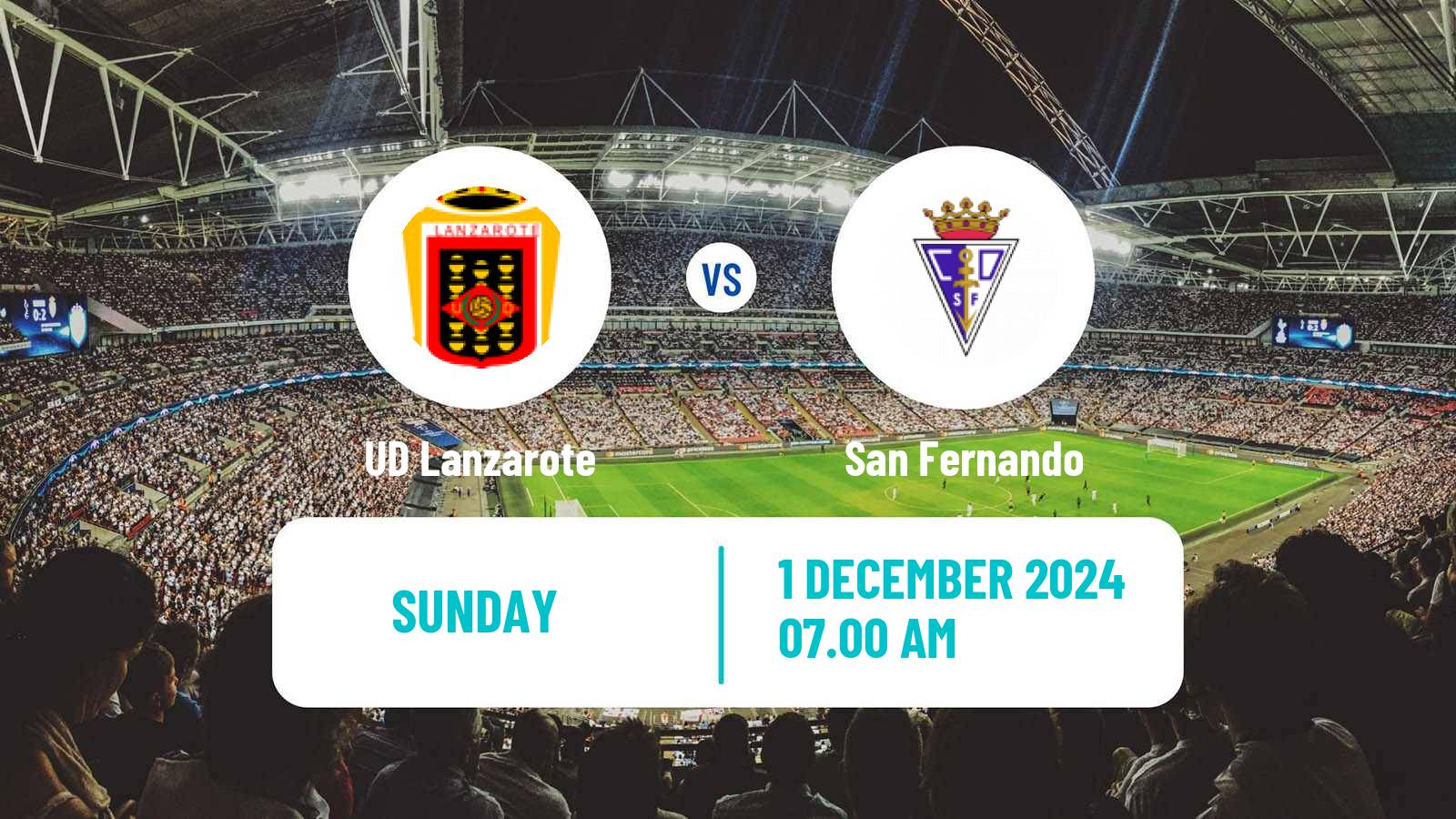 Soccer Spanish Tercera RFEF - Group 12 Lanzarote - San Fernando